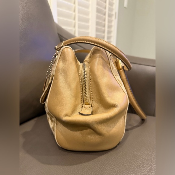 Coach Madeline East West Op Art Sateen Shoulder Bag Handbag - Picture 6 of 8